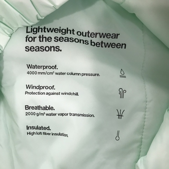 Rains Fuse Bomber Jacket in the color Mineral  Unisex New - Picture 7 of 13